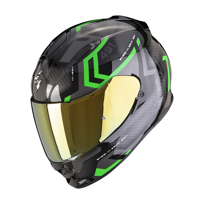 Casco Scorpion Exo 491 Spin nero verde