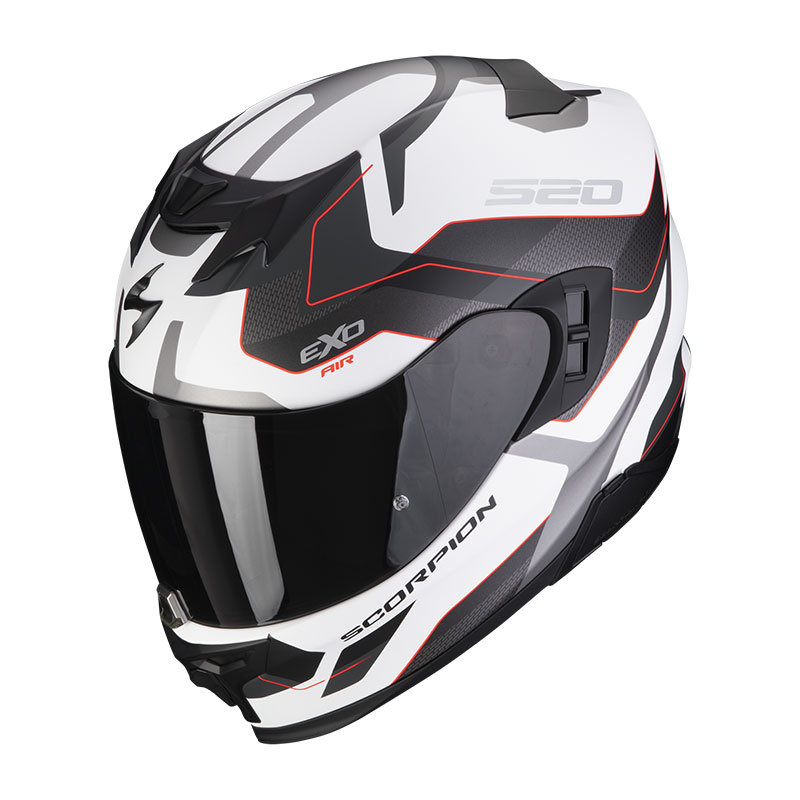 Scorpion EXO 520 Evo Air Elan blanco plata rojo