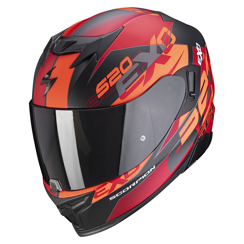 Scorpion Exo 520 Air Cover Helmet Black Red Sc 72 355 24 Full Face Helmets Motostorm