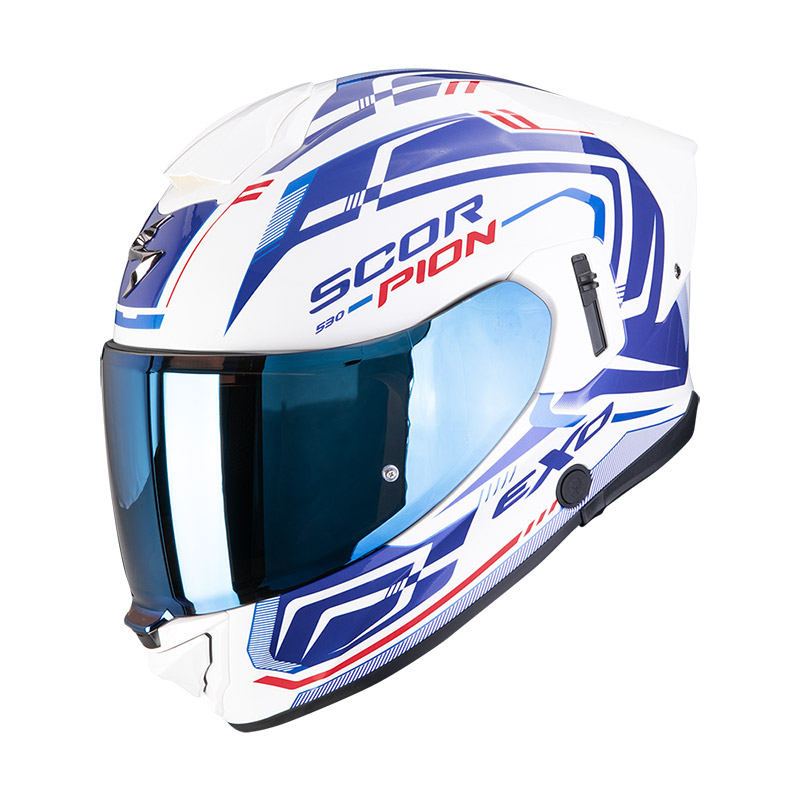 Casco Scorpion Exo 530 Air Slope bianco blu
