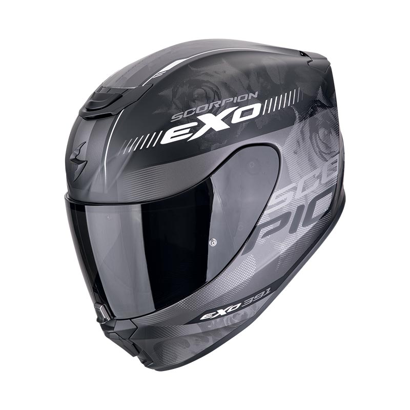 Scorpion Exo 391 Ava Helmet Black Matt Silver