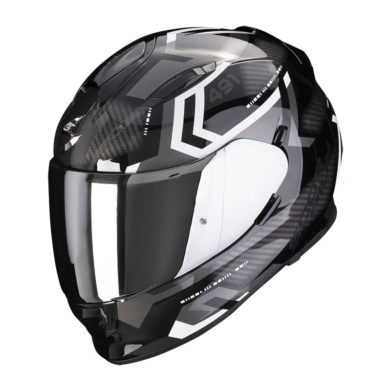 Scorpion Exo 491 Spin Helmet Black White