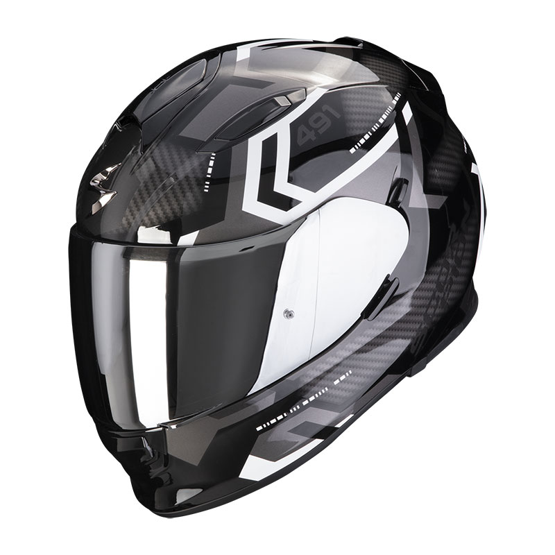 SCORPION CASCO EXO 491 SPIN- NERO BIANCO – Vueffe Racing