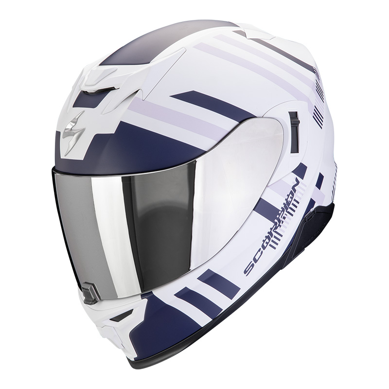 Scorpion EXO 520 Evo Air Banshee weiß blau purple