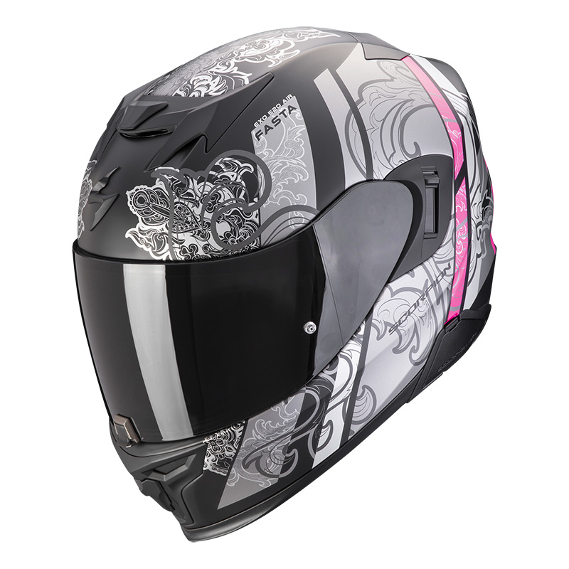 Scorpion EXO 520 Evo Air Fasta argento rosa