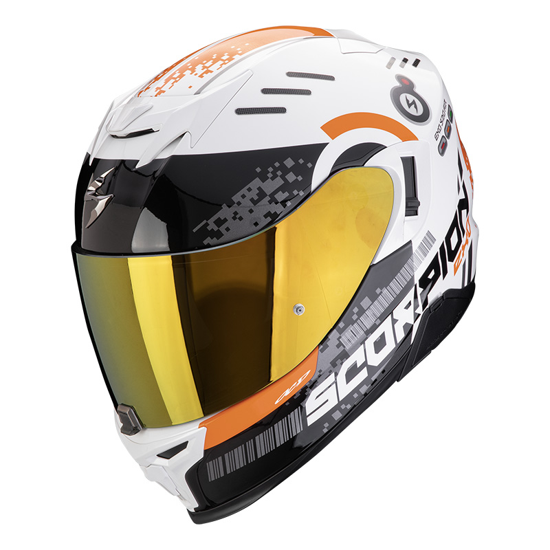 Scorpion EXO 520 Evo Air Titan bianco arancio