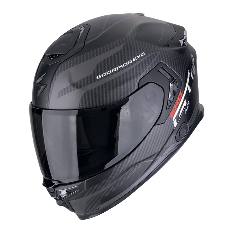 Casque Scorpion Exo-GT Sp Air Flex noir argent
