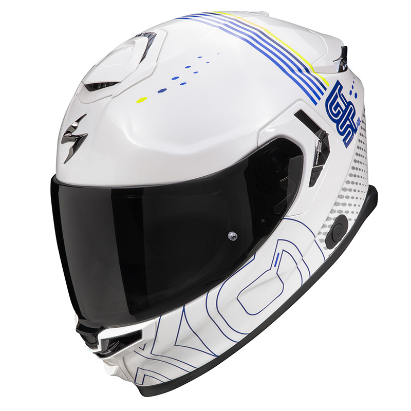 Casque Scorpion Exo-GT Sp Air Techlane blanc