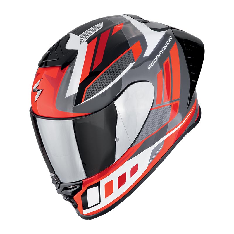 Casco Scorpion Exo R1 Evo 2 Air Vital bianco rosso