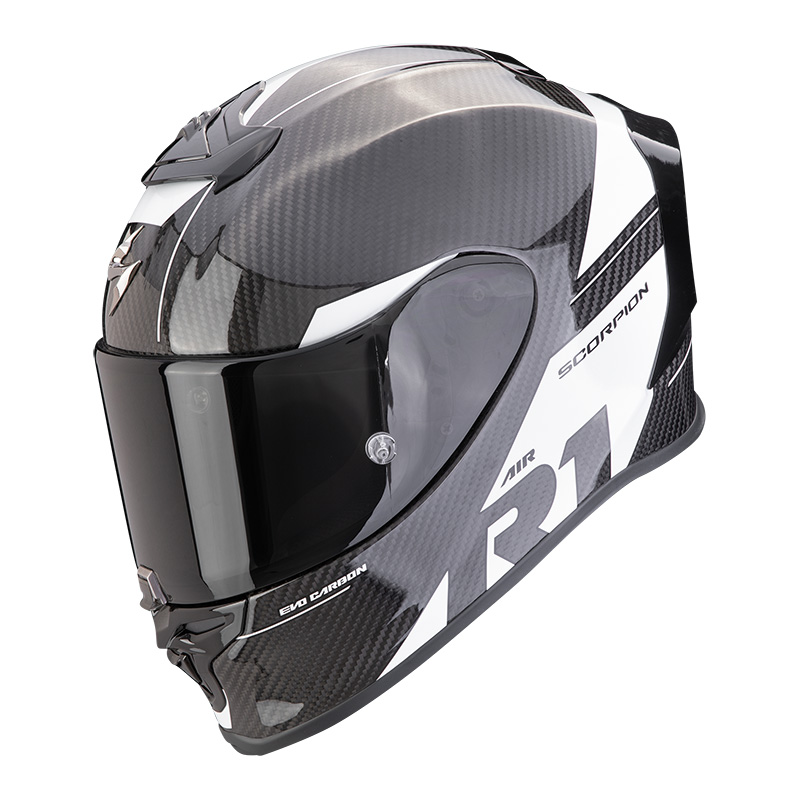 Scorpion EXO R1 EVO Carbon Air Rally bianco