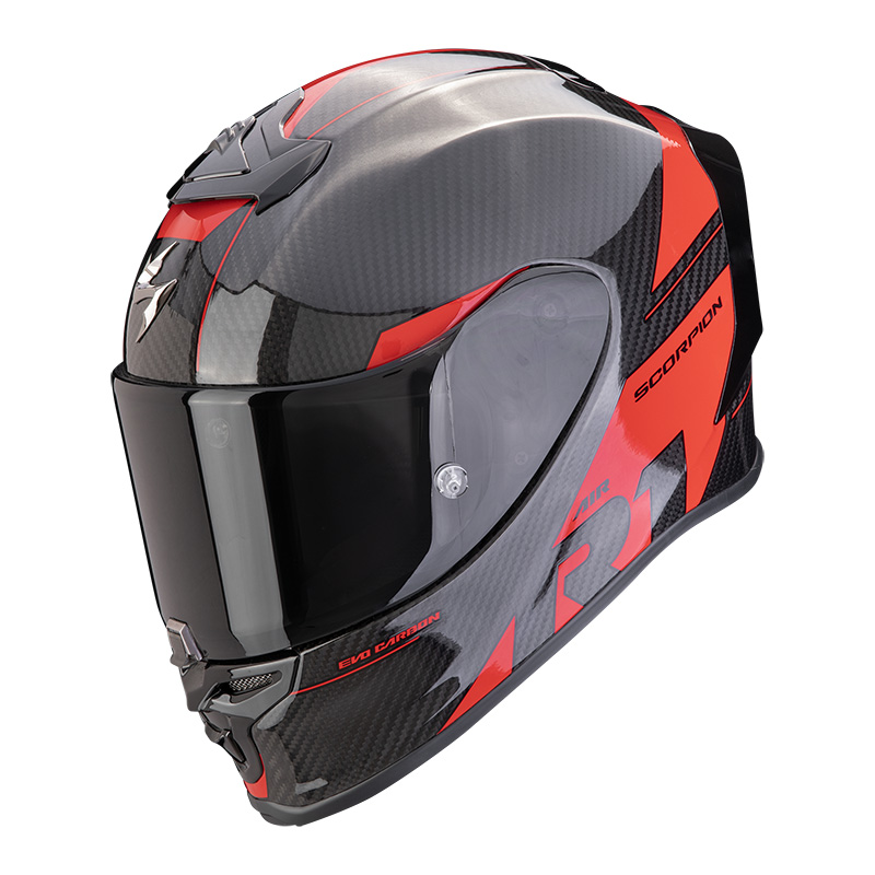 Scorpion EXO R1 EVO Carbon Air Rally rosso