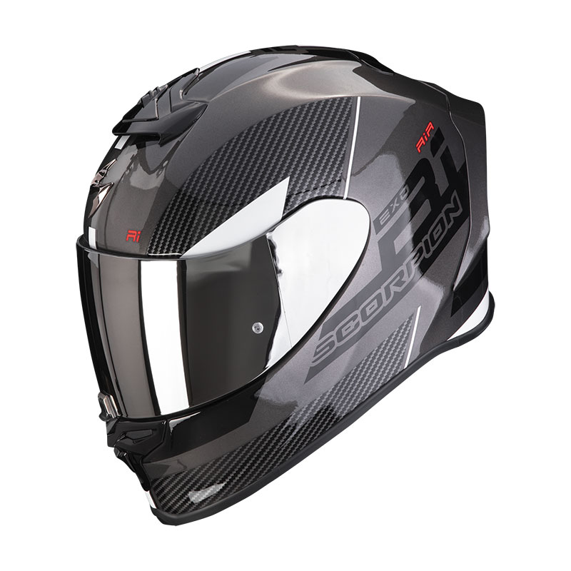 Scorpion EXO R1 Evo Air Final argento nero bianco