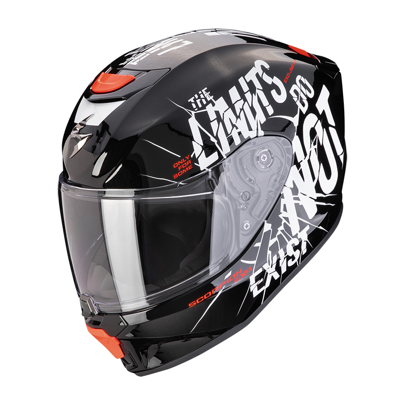Casco Scorpion Exo-Jnr Air Boum negro blanco