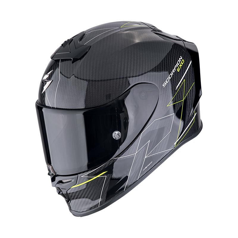 Scorpion EXO R1 EVO Carbon Air Cynergy Helm gelb
