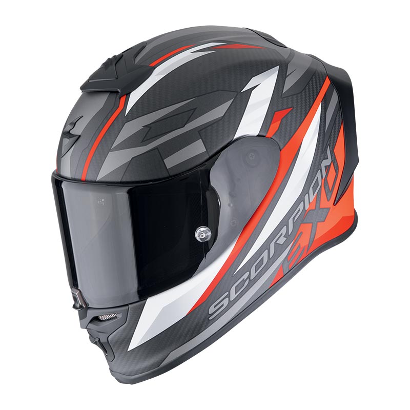 Casco Scorpion EXO R1 EVO Carbon Air Runner rosso