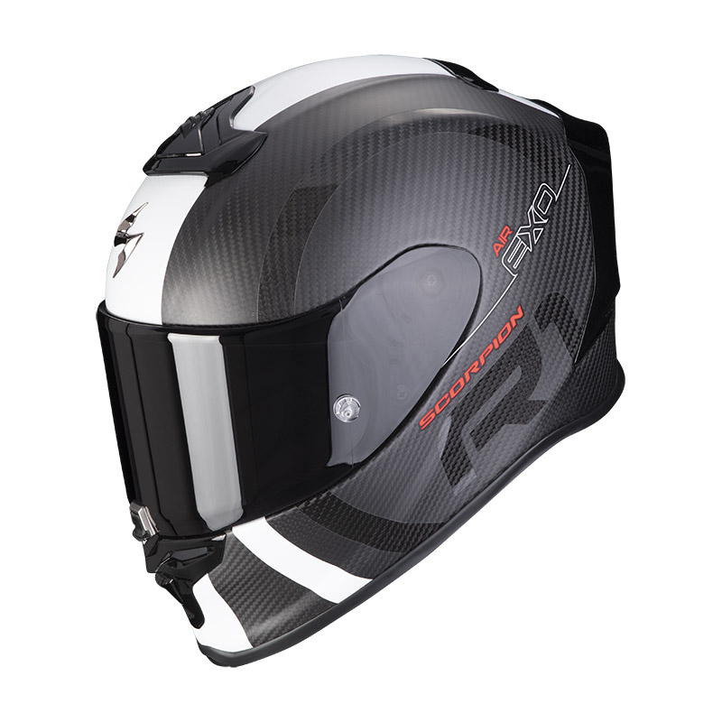 Scorpion Exo R1 Carbon Air Mg Helmet Black White