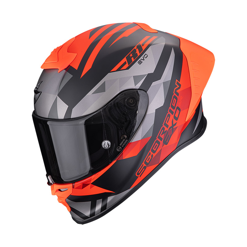 Scorpion Exo R1 Evo 2 Air Valere Helmet Red Matt