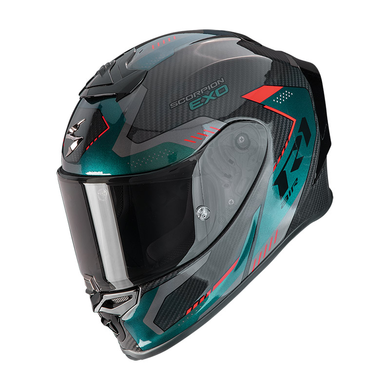 Scorpion Exo R1 Evo Carbon Air Propel Helmet Green