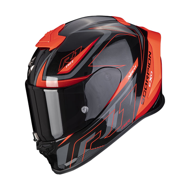 Scorpion EXO R1 Evo Air Gaz nero opaco rosso