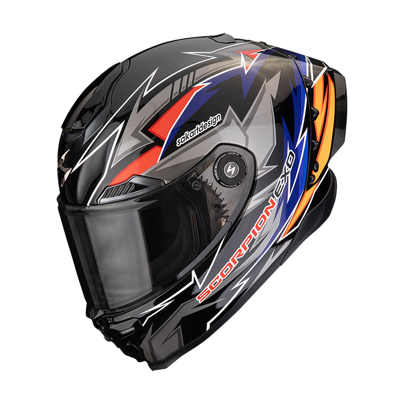 Scorpion Exo Race Air Move On Helmet Blue Orange