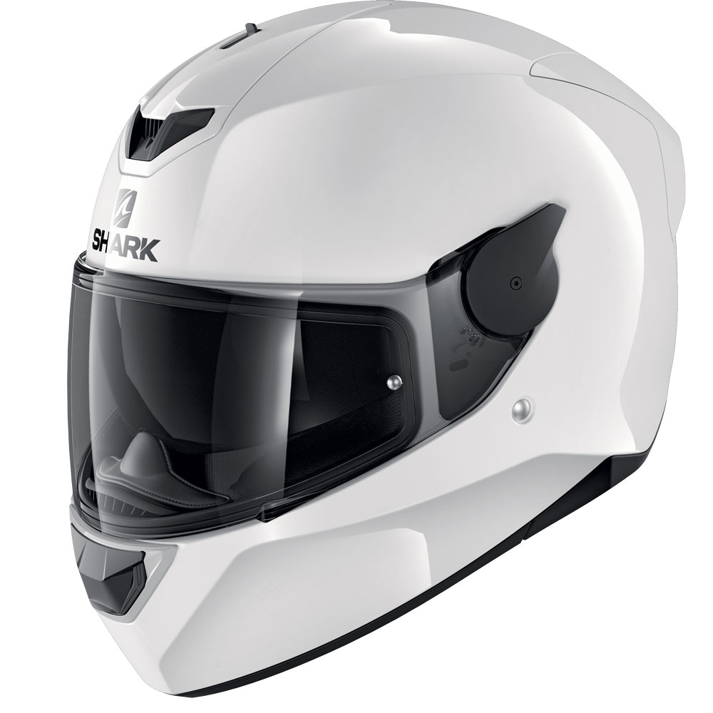 White Motorcycle helmets Shark D-SKWAL 2 BLANK WHU L HE4030EWHUL
