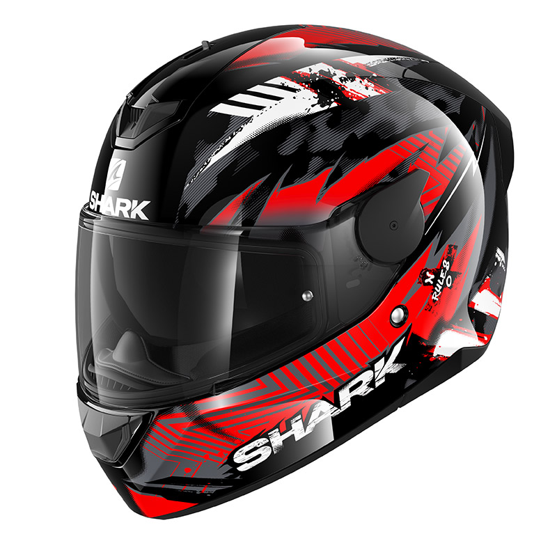 Shark D-Skwal 2 Penxa Helm schwarz rot