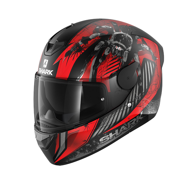 Casque Shark D-Skwal 2 Atraxx Mat rouge anthracite
