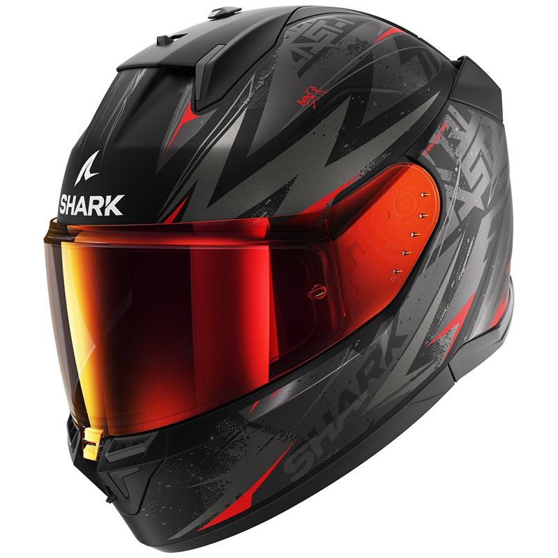 Casco Shark D-Skwal 3 Blast-R Mat nero rosso