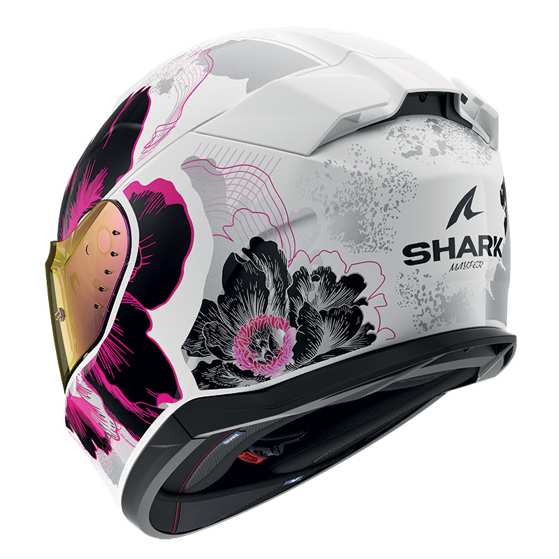 Casco Shark D-Skwal 3 Mayfer bianco viola glitter