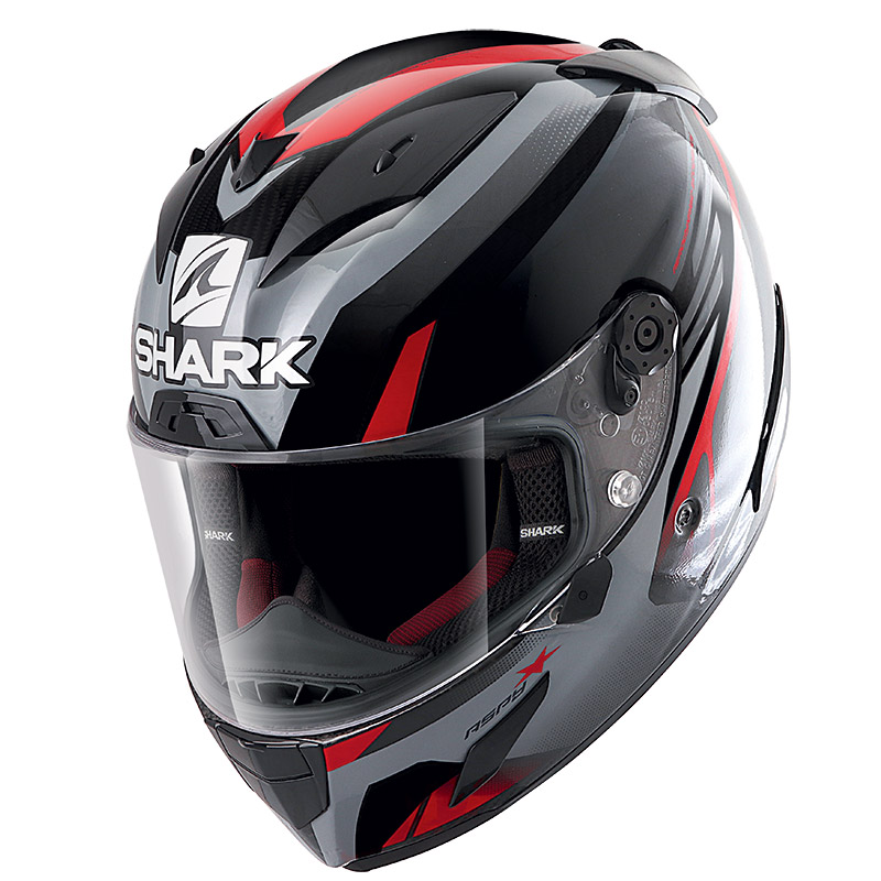 Casco Shark Race R Pro ASPY nero rosso