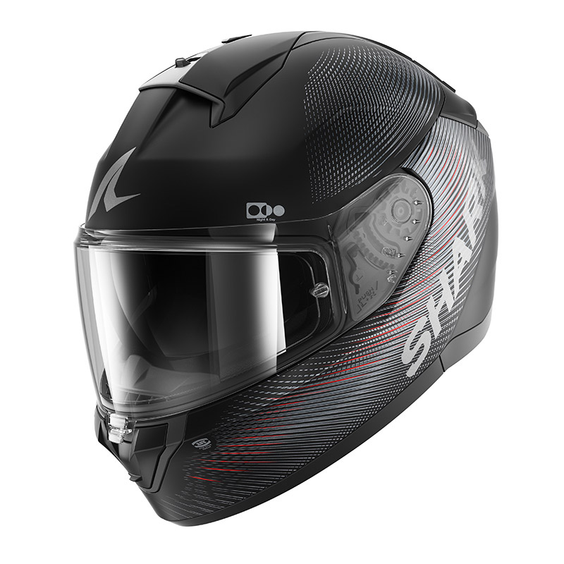 Casco Shark Ridill 2 Sp Lyne Mat Negro Antracita