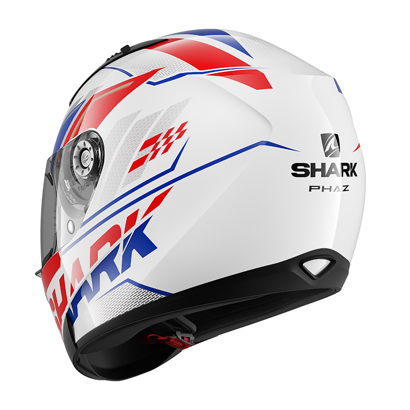 Shark Ridill 1.2 Phaz Helmet White Red Blue HE0533EWBR Full Face Helmets |  MotoStorm