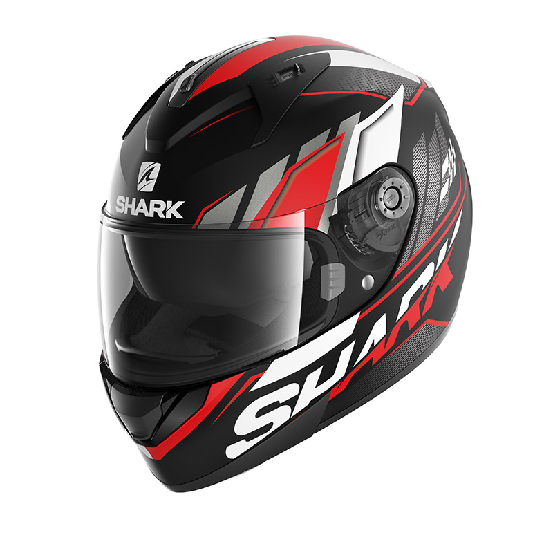 Casco Shark Ridill 1.2 Phaz Mat Nero Bianco Rosso | MotoStorm