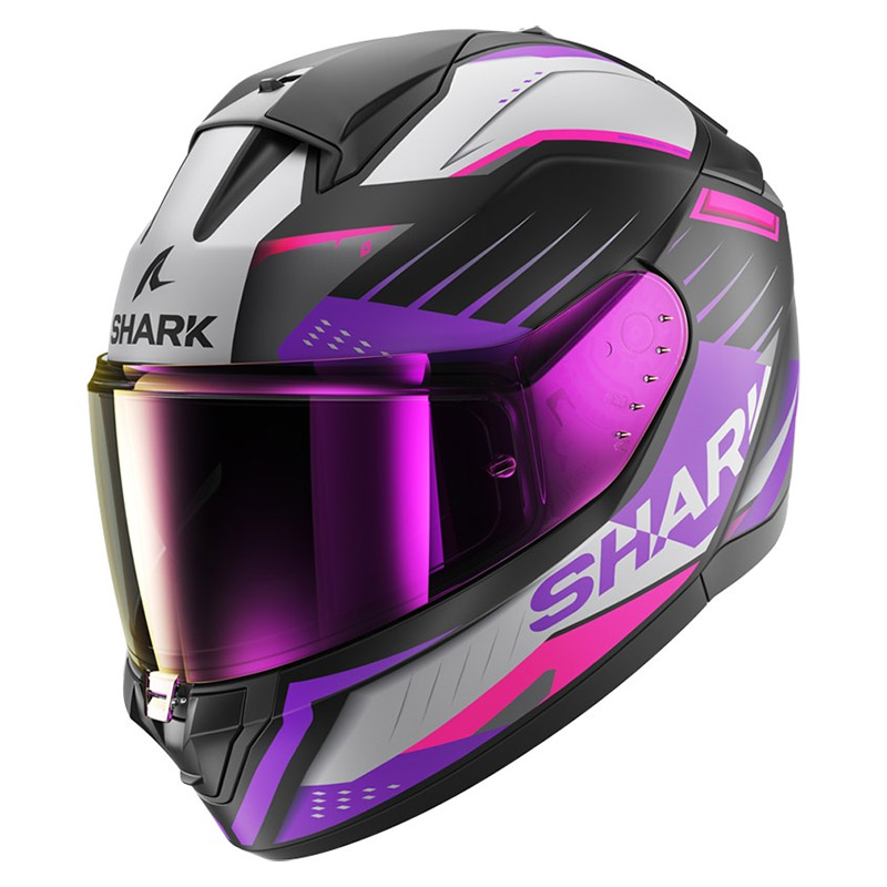 Casco Shark Ridill 2 Bersek Mat nero viola