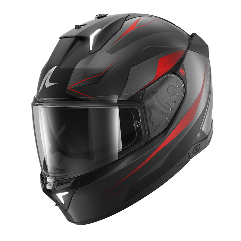 Casco Shark Skwal i3 Mekarium Mat rojo