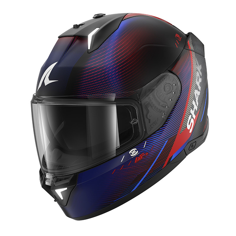 Casco Shark Skwal i3 Speed-Tech Mat rojo azul