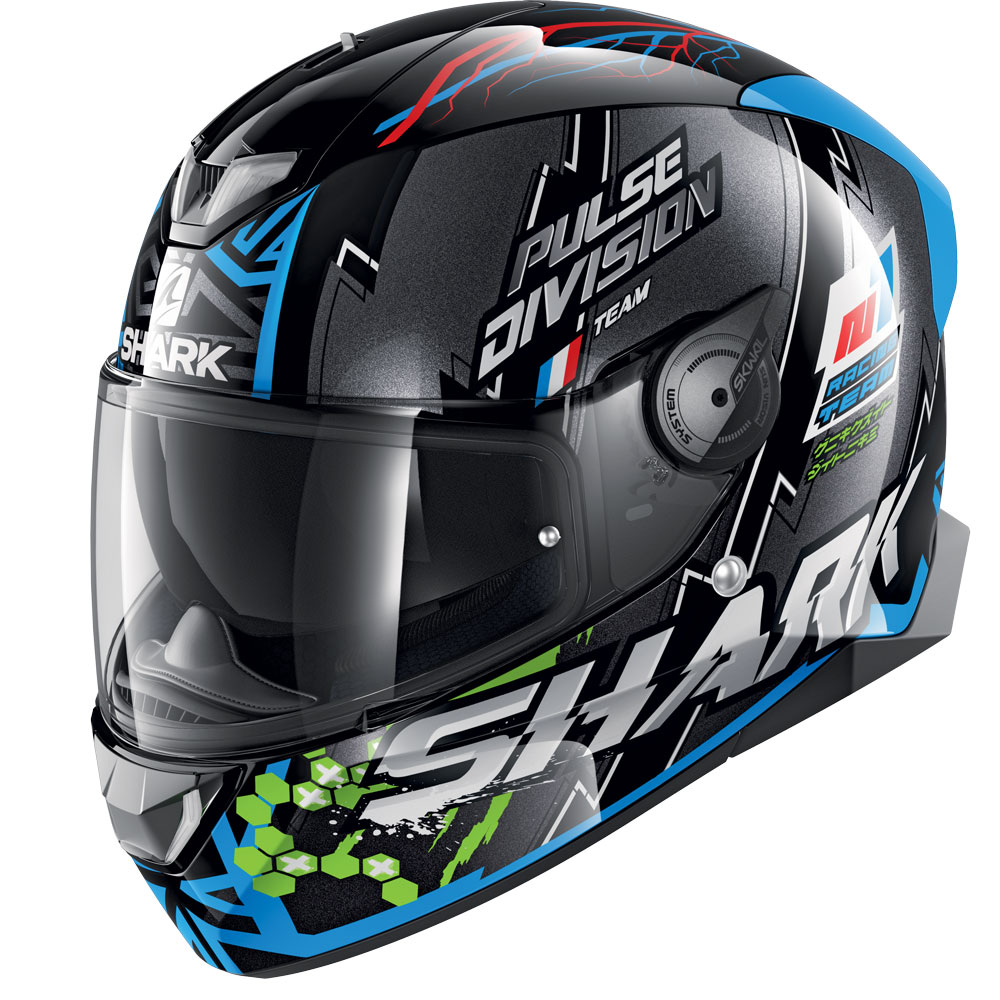 Casco Shark Skwal 2.2 Noxxys nero blu verde