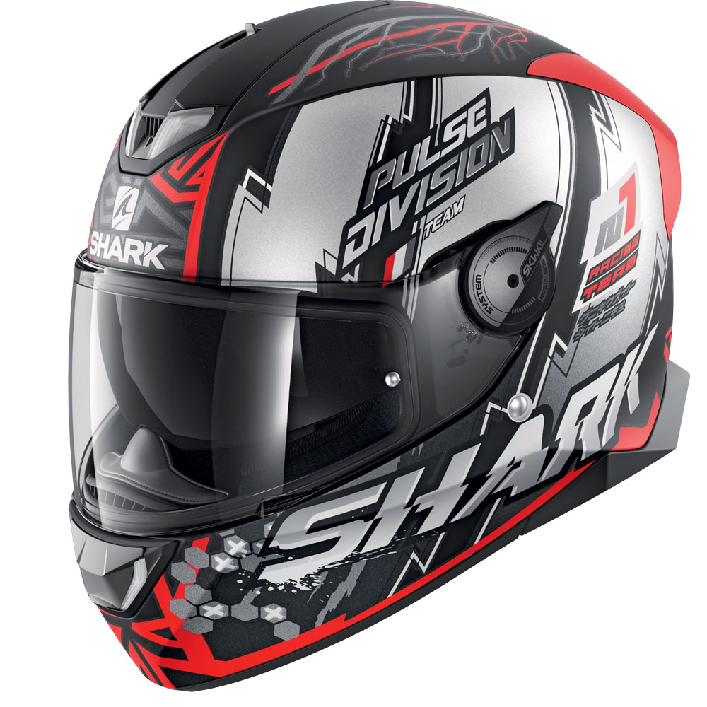 Casco Shark Skwal 2.2 Noxxys Mat Nero Rosso