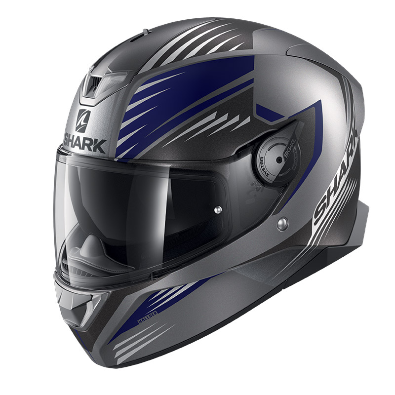 Shark Skwal 2 Hallder Mat Helmet Anthracite Blue HE4963EABA Full Face  Helmets | MotoStorm