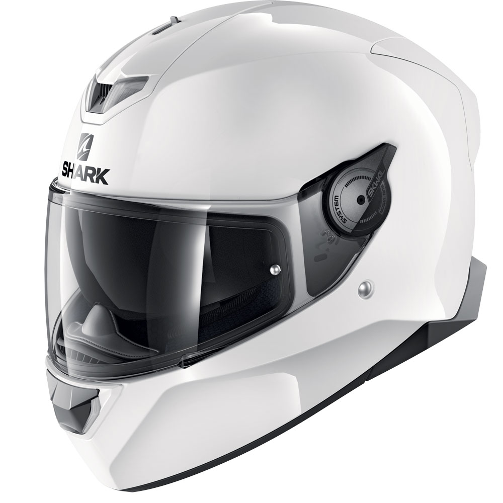 Shark Skwal 2 Blank White Led Helmet White HE4903EWHU Full Face Helmets |  MotoStorm