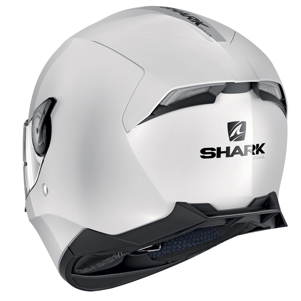 Casco Shark Skwal 2 Blank White Led Bianco | MotoStorm