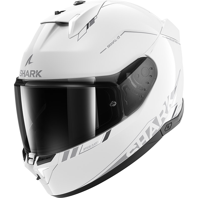 Casque moto intégral avec LED Shark SKWAL i3 LINIK MAT Bleu Blanc