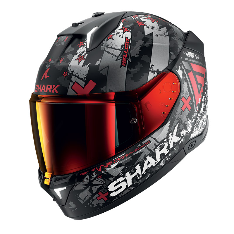 Casco Shark Skwal i3 Hellcat Matt rosso