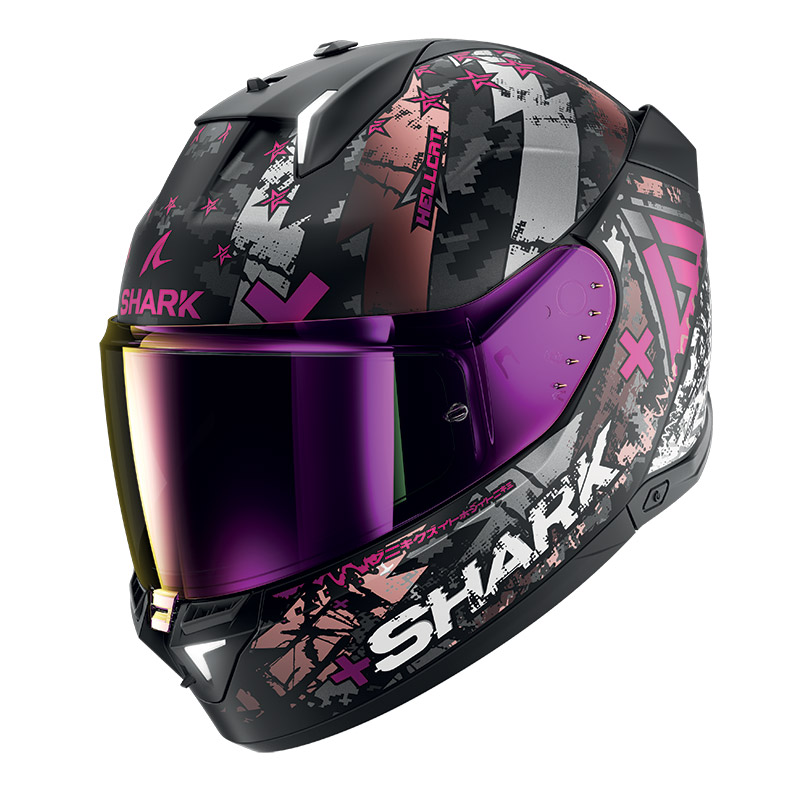 Shark Skwal i3 Hellcat Mat Helm lila
