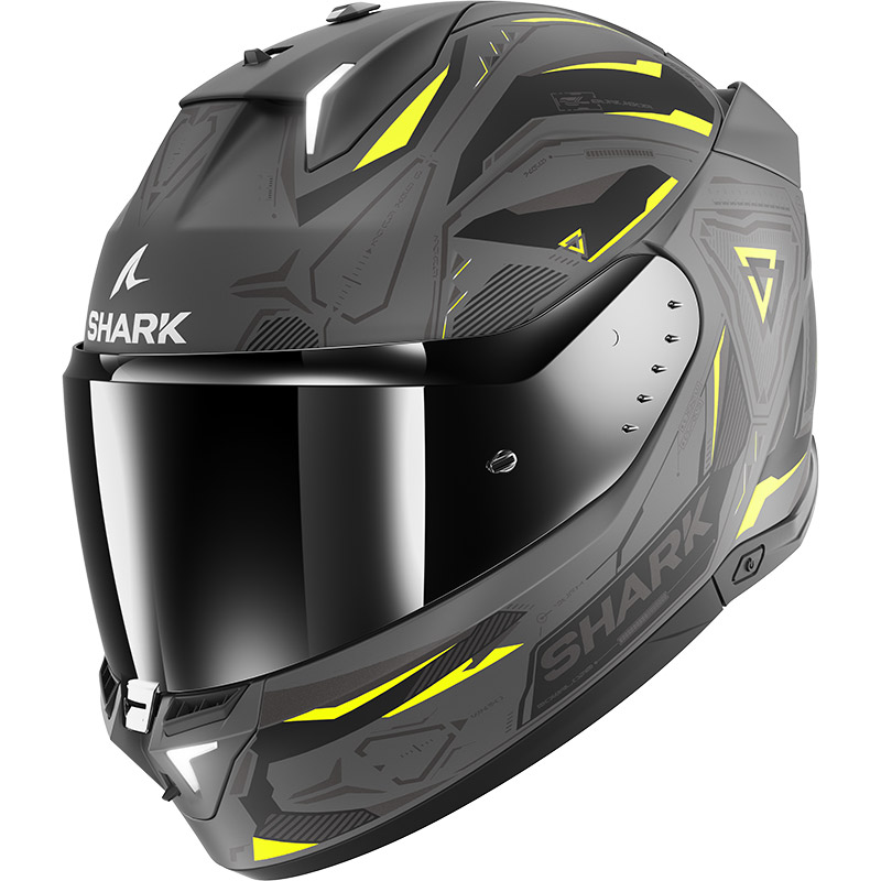 Casco Shark Skwal i3 Linik Mat antracite giallo