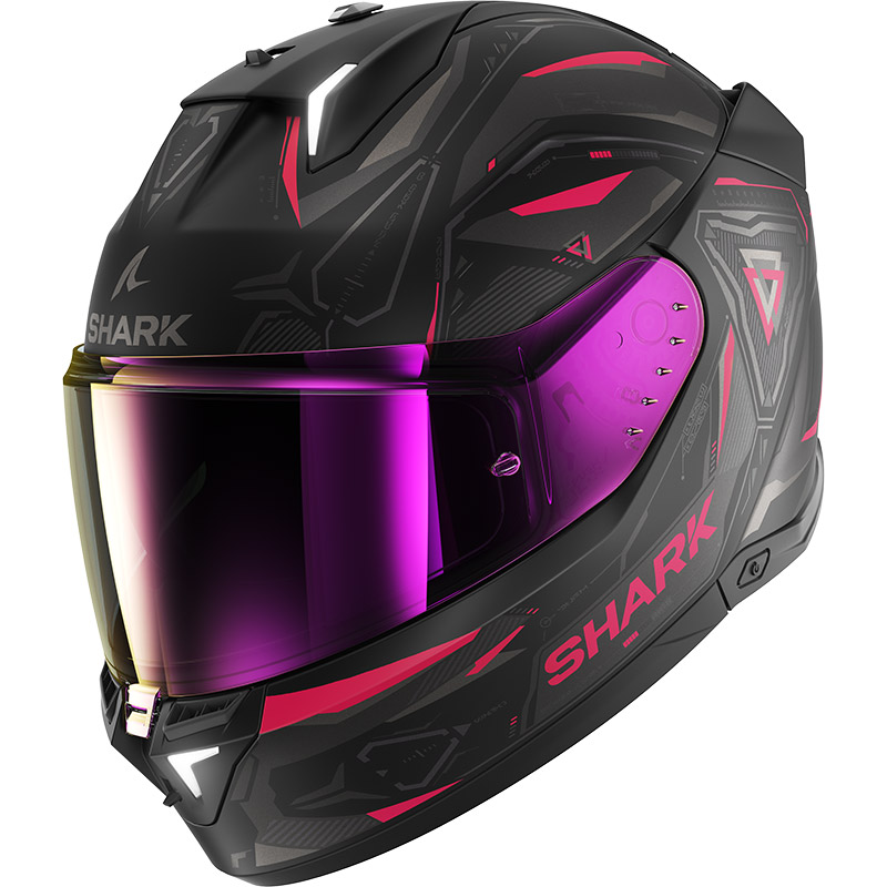 Casco Shark Skwal i3 Linik Mat nero viola