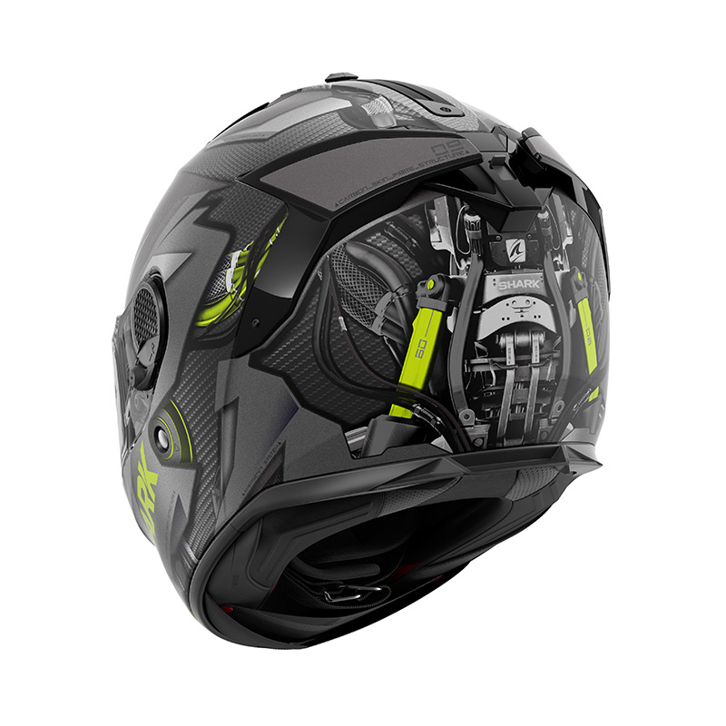 Shark Spartan Gt Carbon Urikan Mat Helmet Yellow HE7013EDAY Full Face  Helmets | MotoStorm