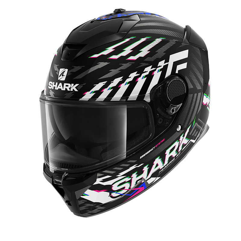 Shark Spartan Gt E-brake Mat Helmet Black Blue HE7063EKBA Full Face Helmets  | MotoStorm