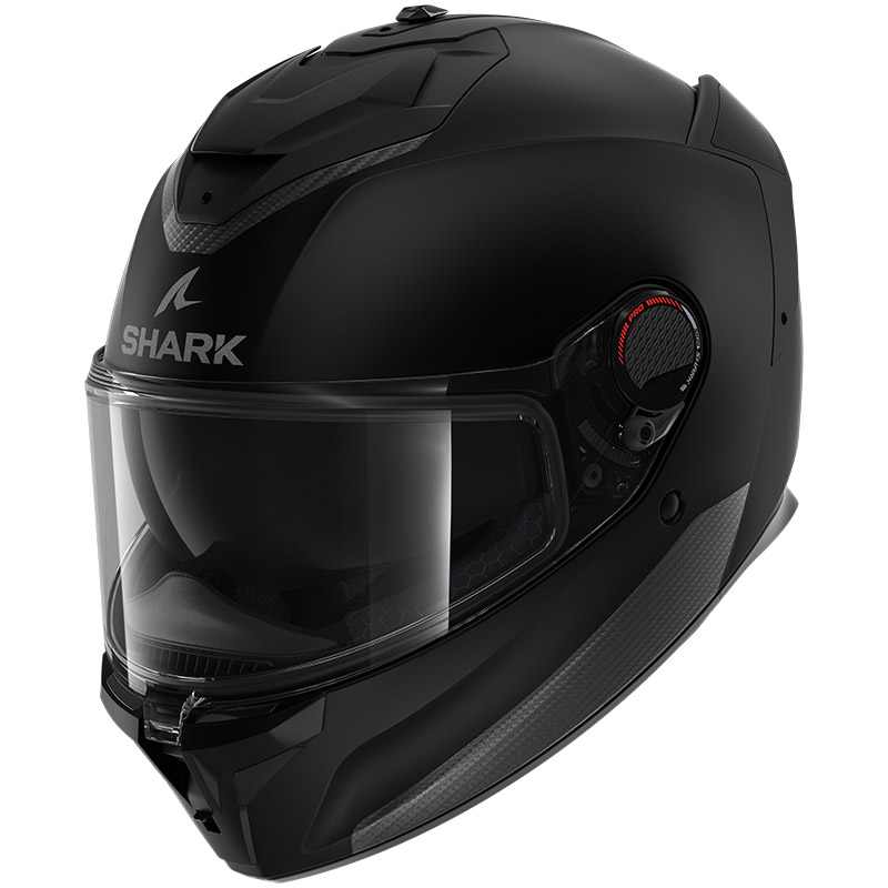 Shark Spartan GT Pro Blank Mat Helm schwarz HE1301EKMA Integral Helme MotoStorm