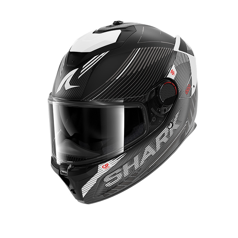 Casque Shark Spartan GT Pro Carbon Axium Mat blanc